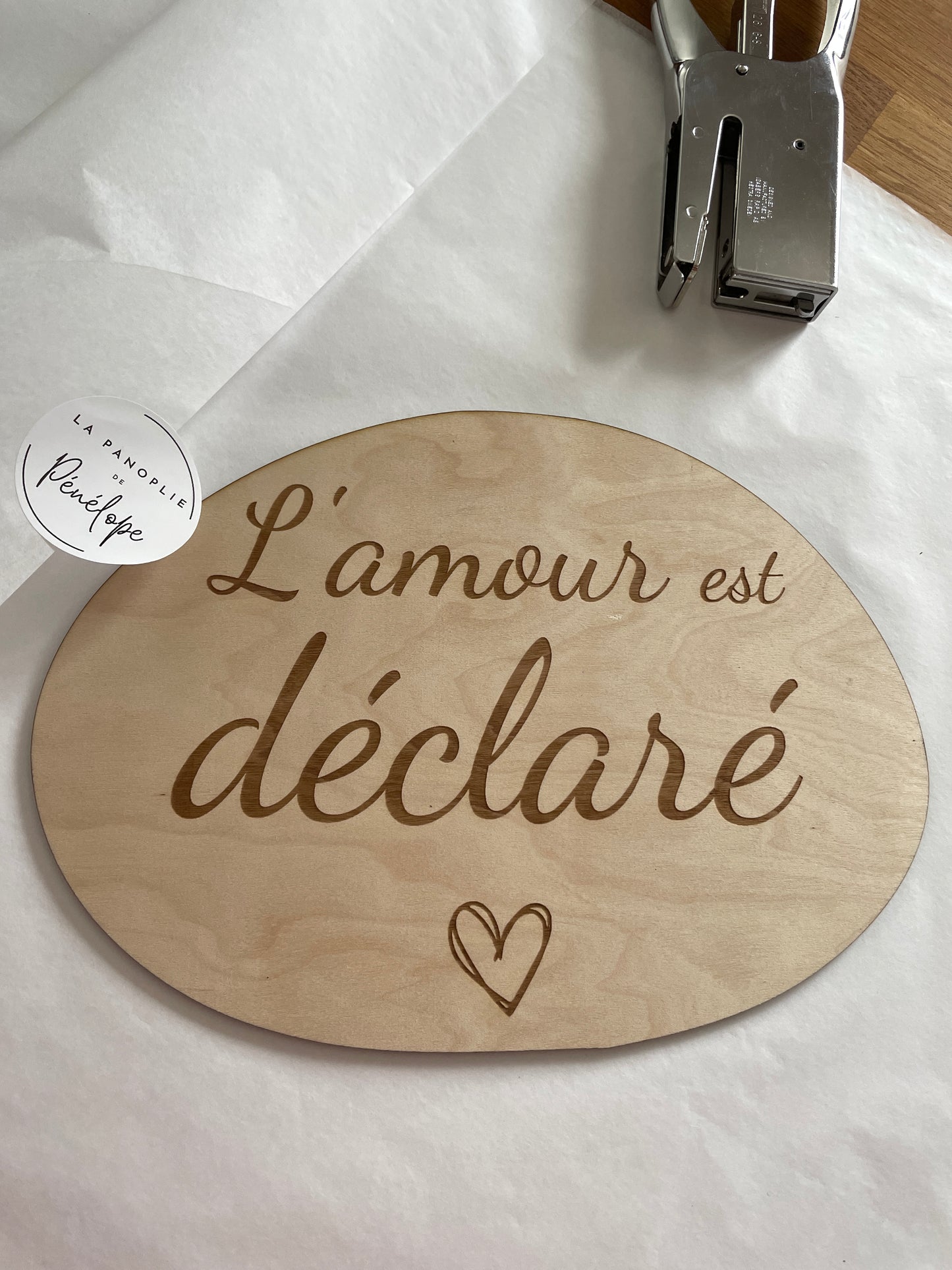 Décoration murale L'Amour est déclaré