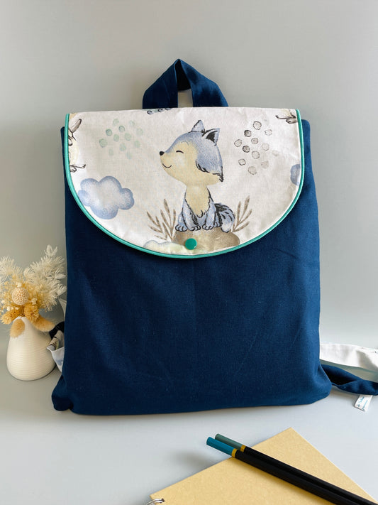 Mon sac à dos Renard bleu