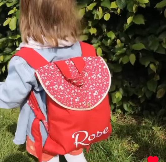 Sac à dos Fleurs blanches