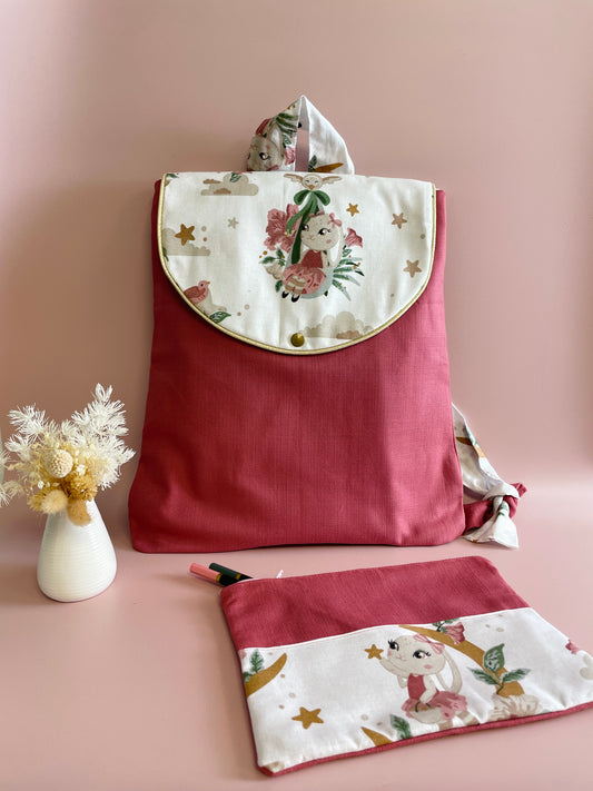 Sac à dos et trousse Lapinou
