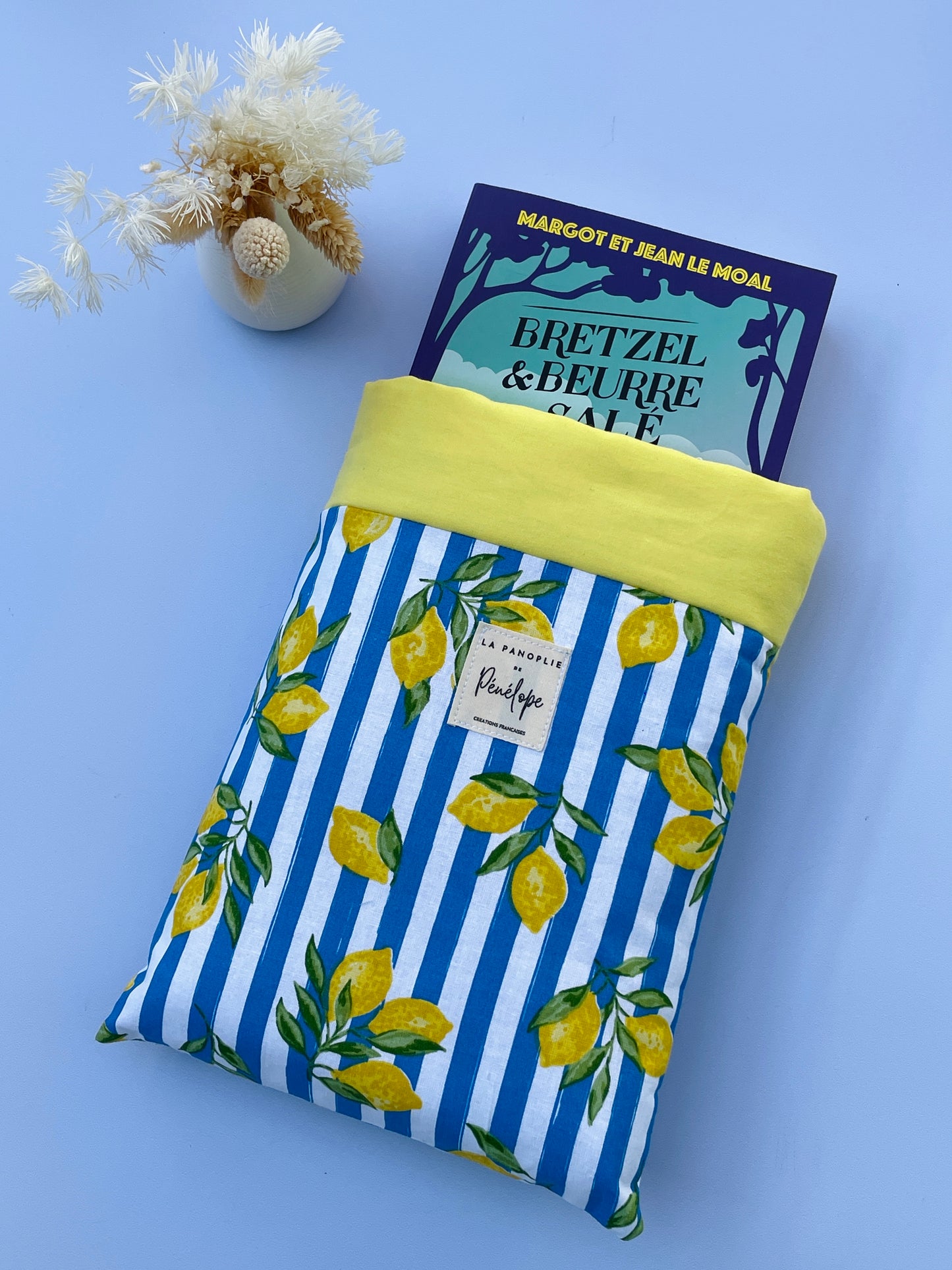 Pochette à livre molletonnée Citrons