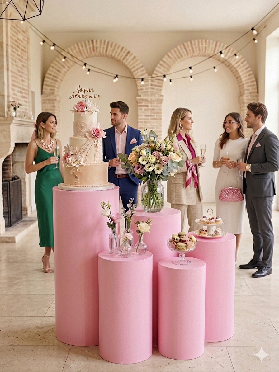Location Colonnes décoratives avec housses