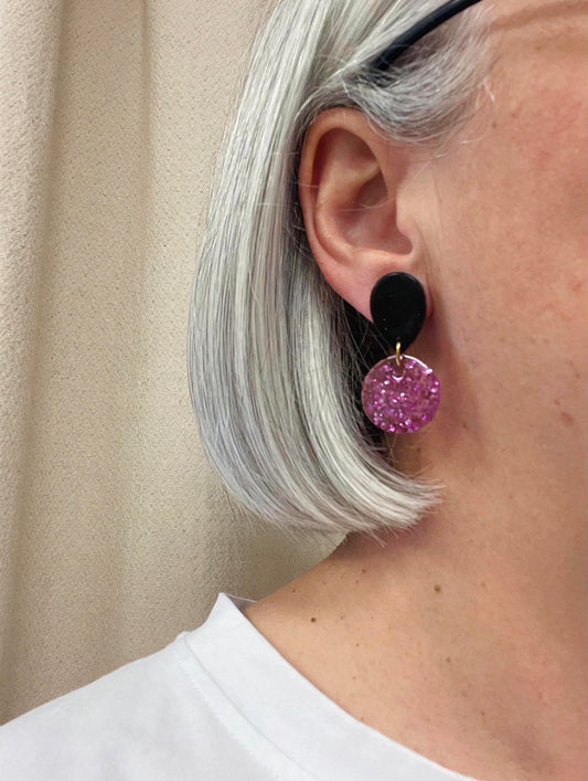 Boucles d’oreilles Emma roses