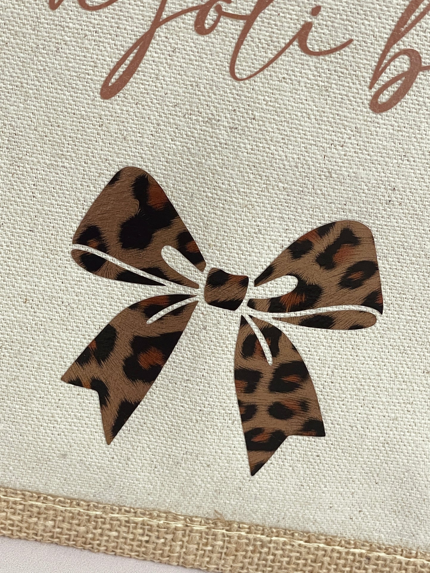 Sac cabas Mon joli bazar Léopard