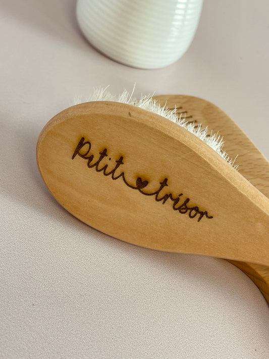 Brosse et peigne en bois personnalisés