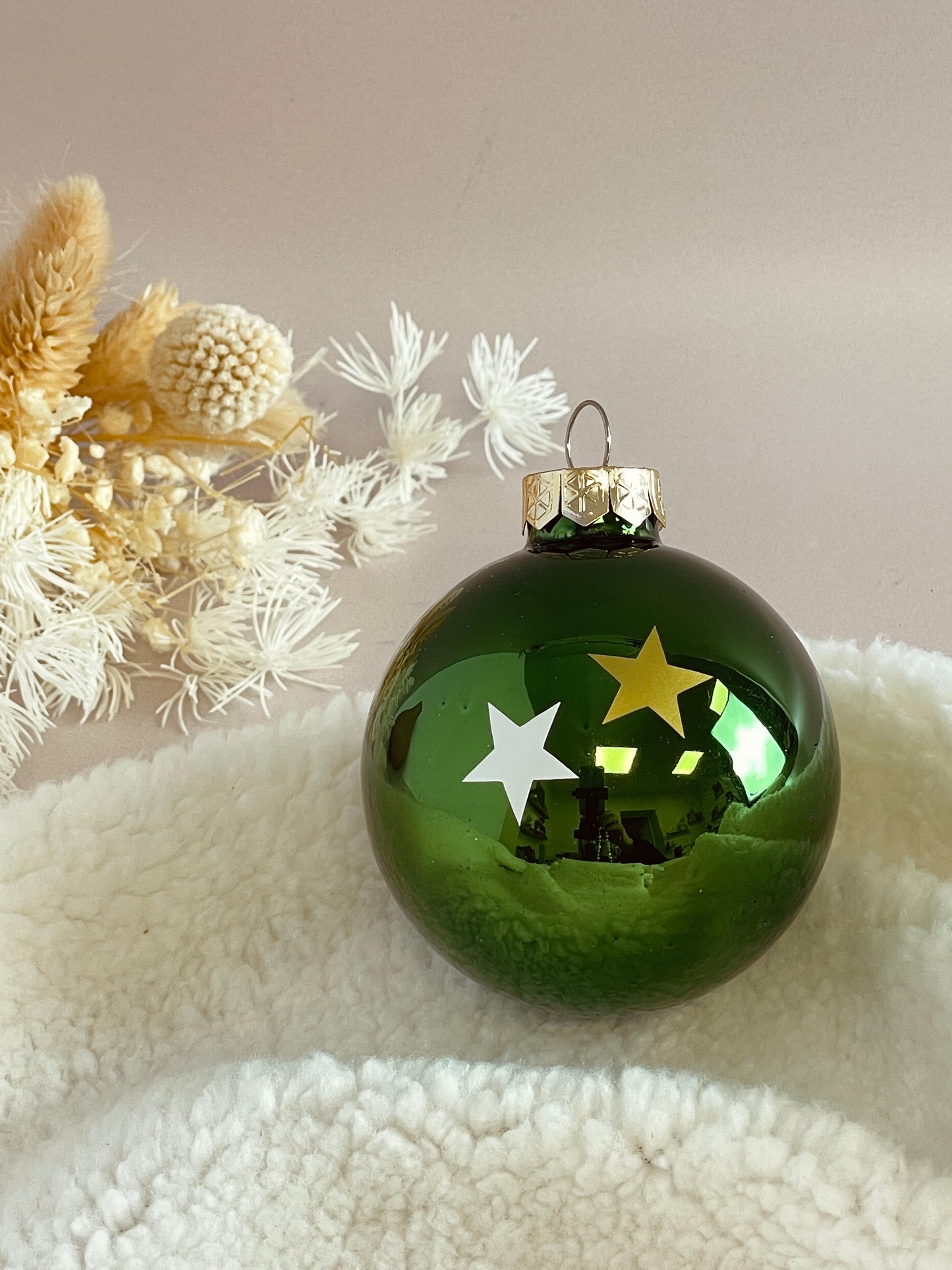 Boule de Noël vert foncé