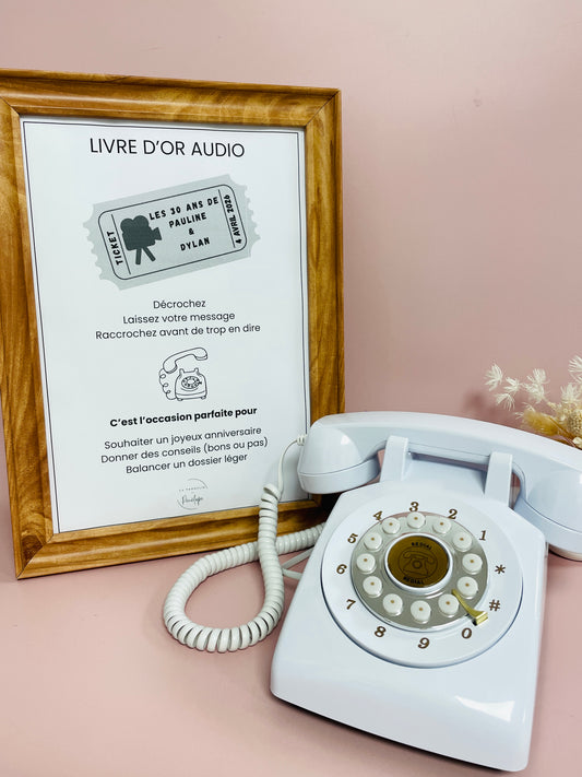 Location Téléphone Livre d'or audio