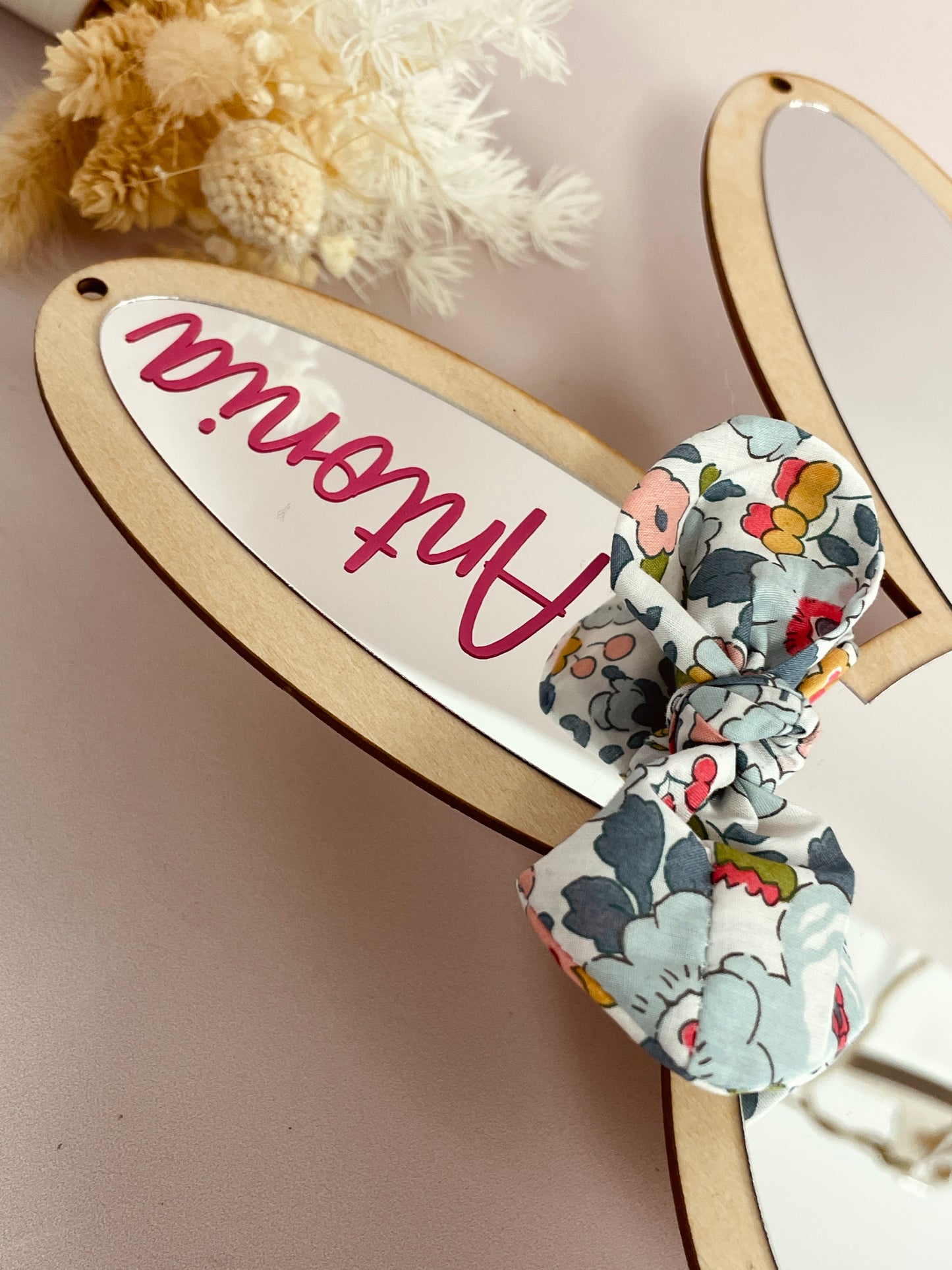 Miroir Lapinou personnalisé