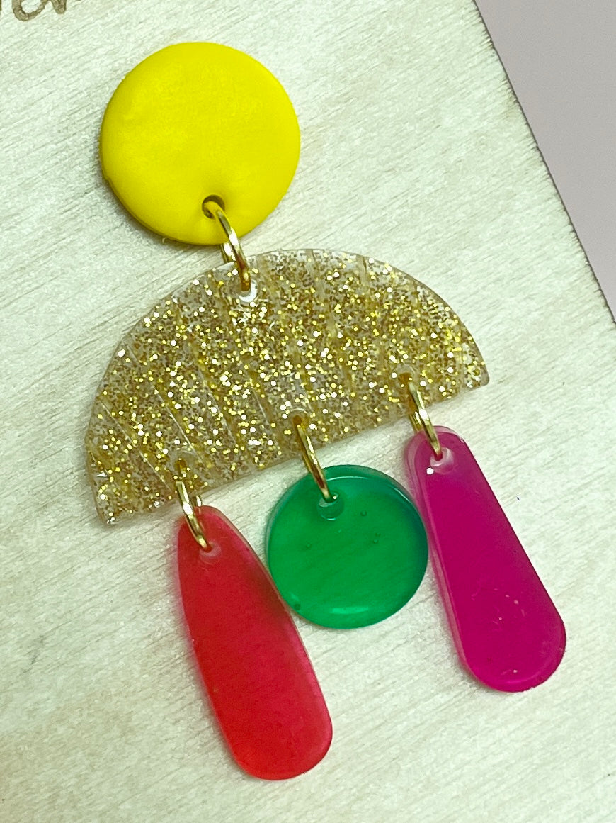 Boucles d’oreilles translucides Roxane