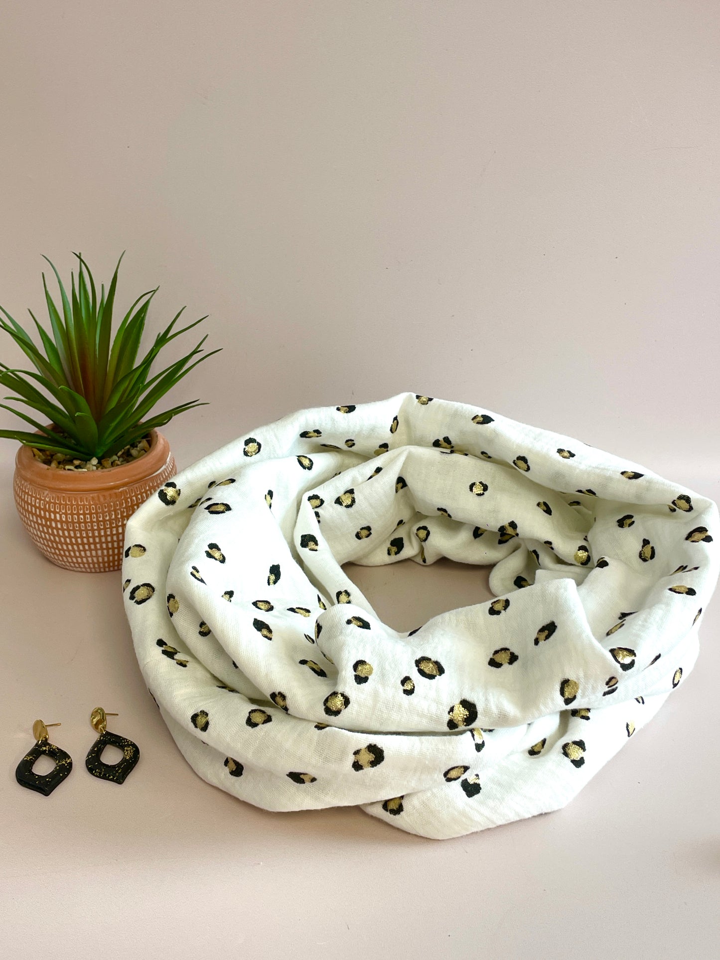 Snood adulte double tour Léopard