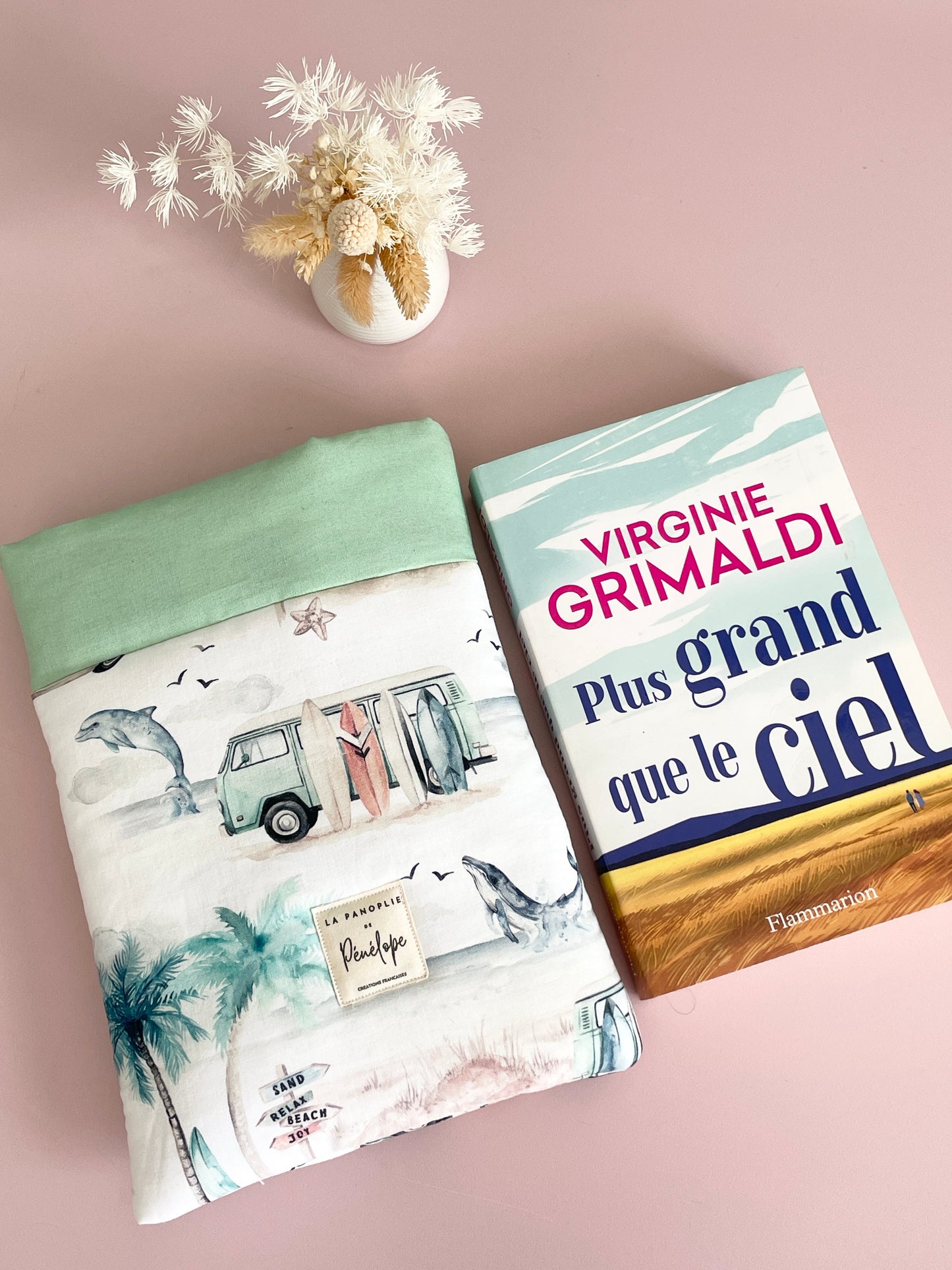 Pochette à livre molletonnée Surf