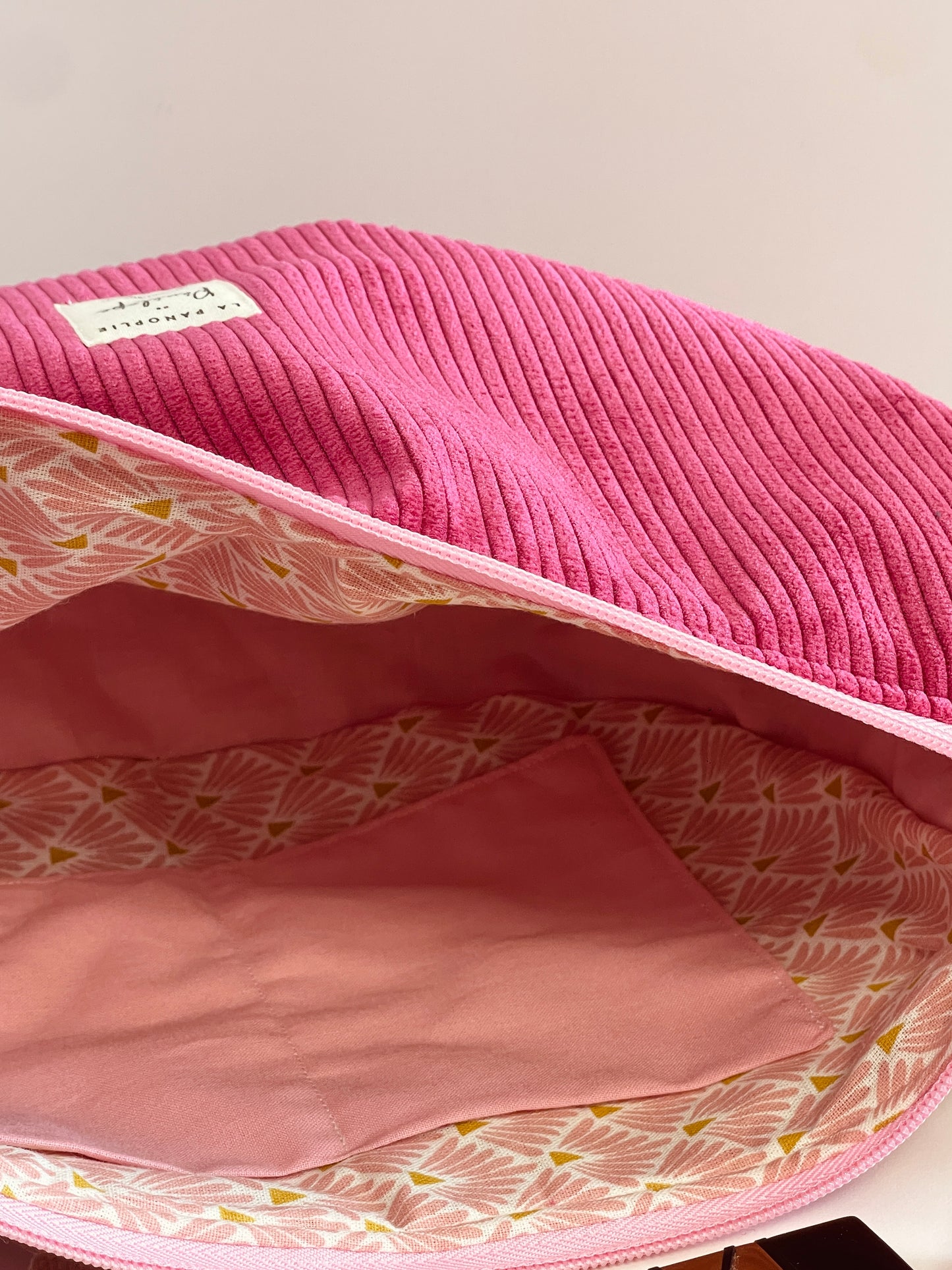 Sac demi lune fuschia