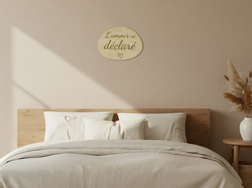 Décoration murale L'Amour est déclaré