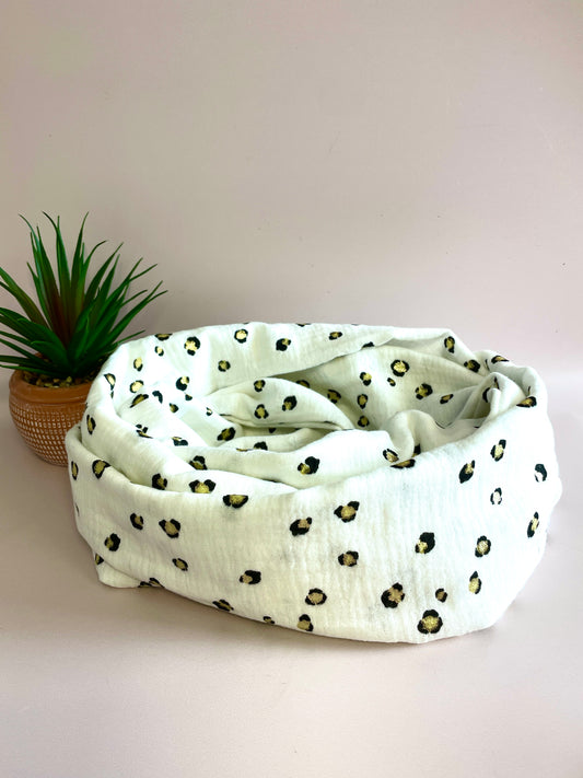 Snood adulte double tour Léopard