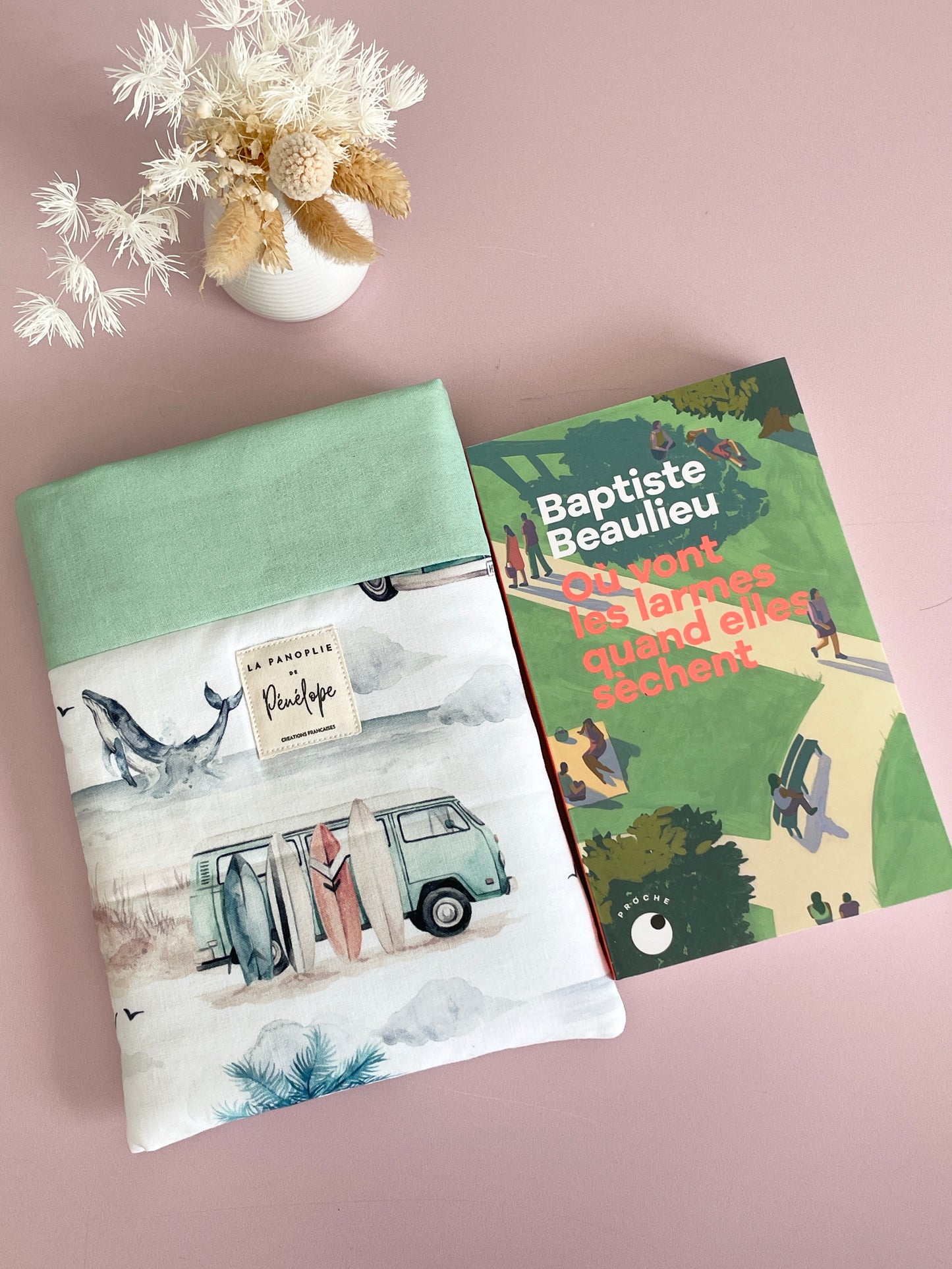 Pochette à livre molletonnée Surf