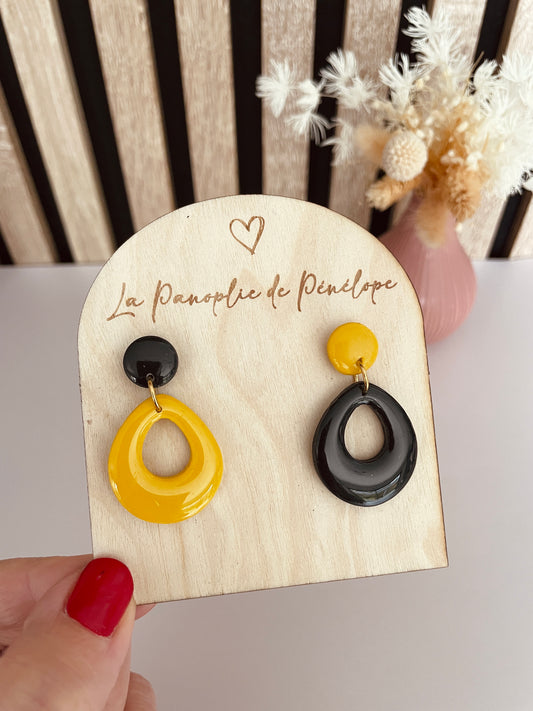 Boucles d’oreilles inversées Eglantine