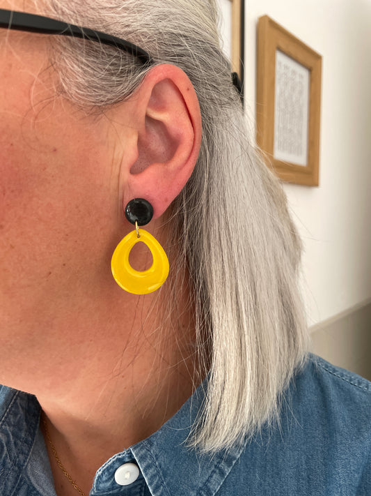 Boucles d’oreilles inversées Eglantine