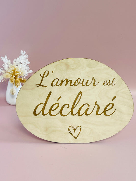 Décoration murale L'Amour est déclaré