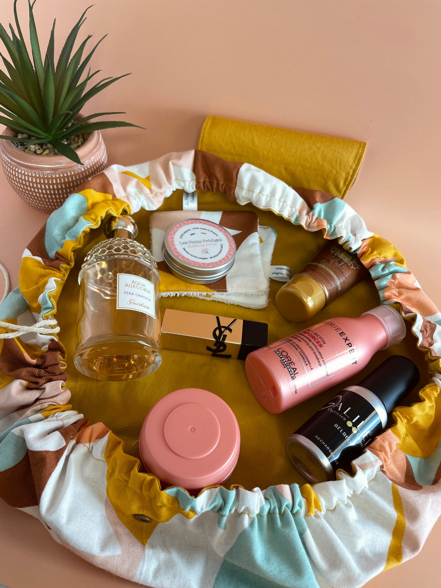 Trousse bourse camel