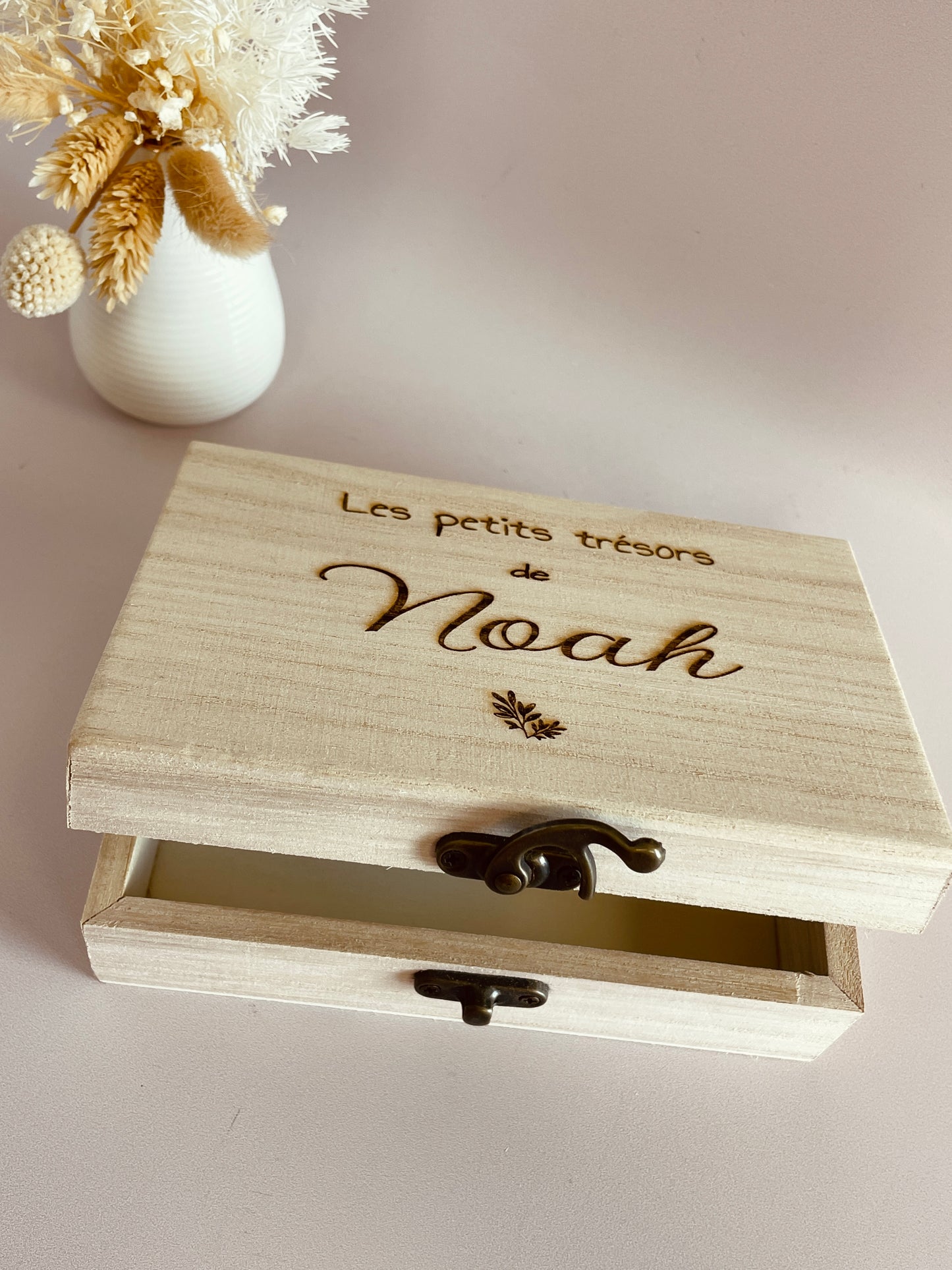 Boîte à souvenirs gravé