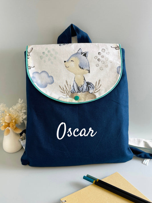 Mon sac à dos Renard bleu