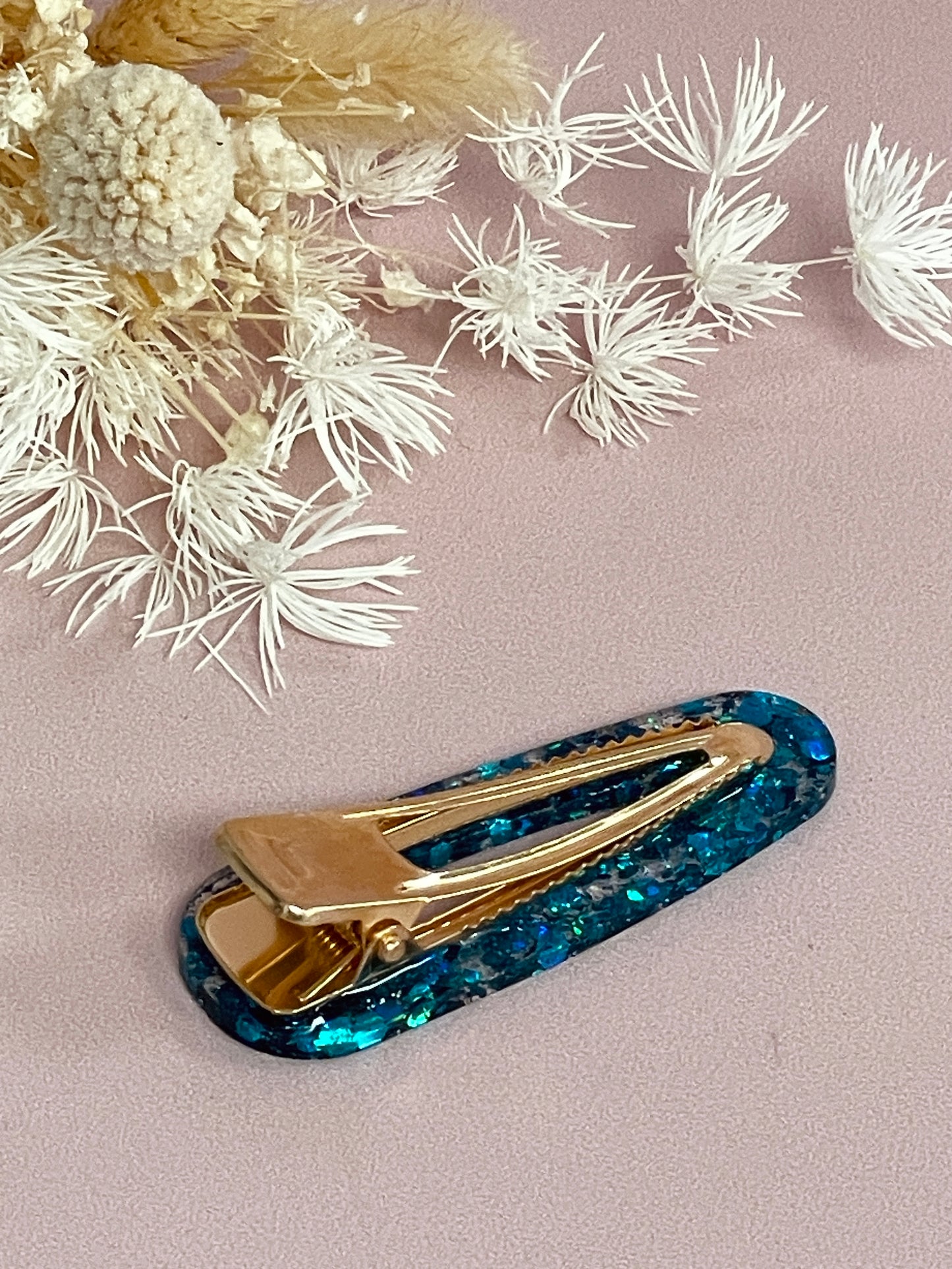 Barrette paillettes colorées