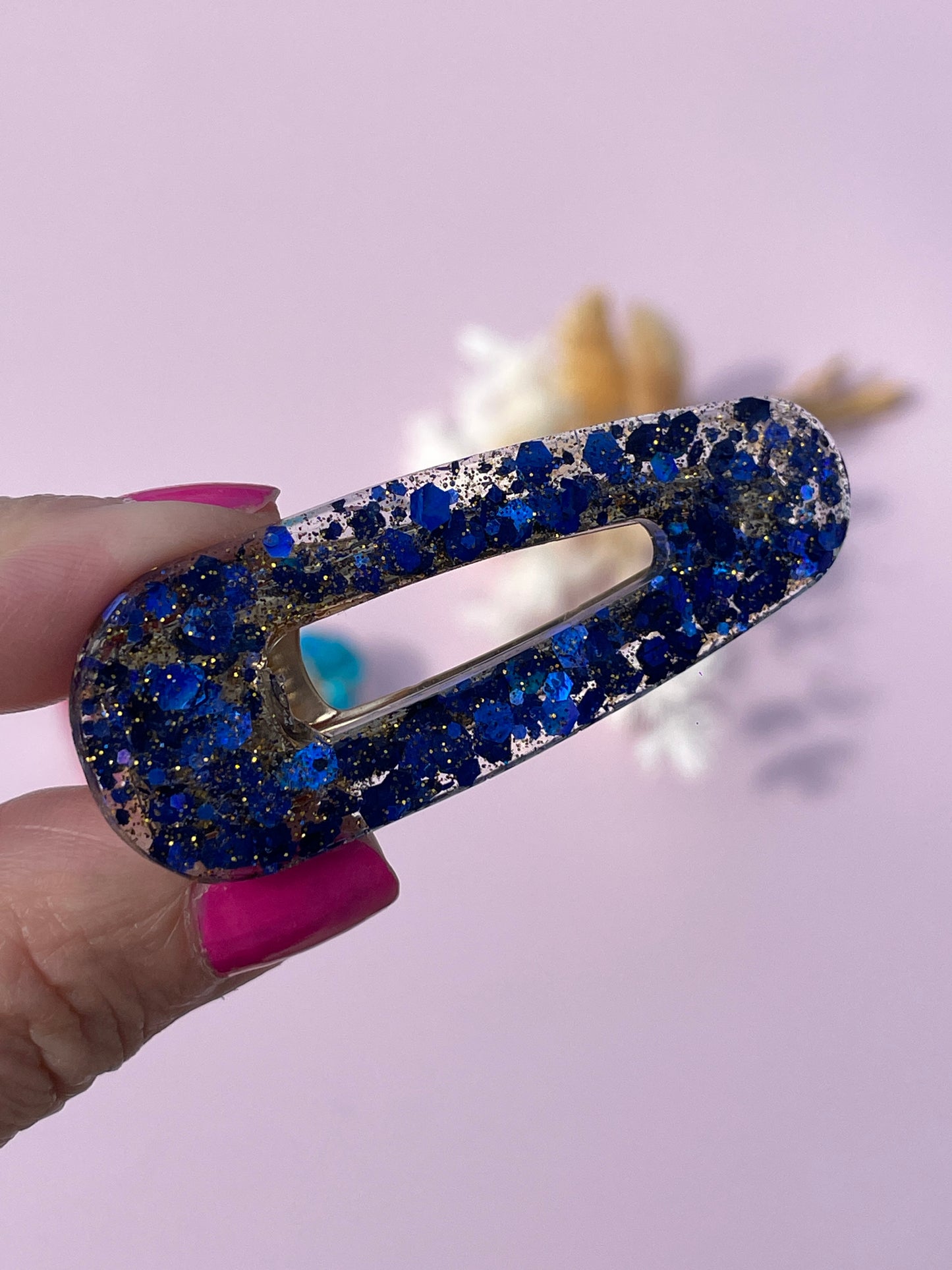 Barrette paillettes colorées