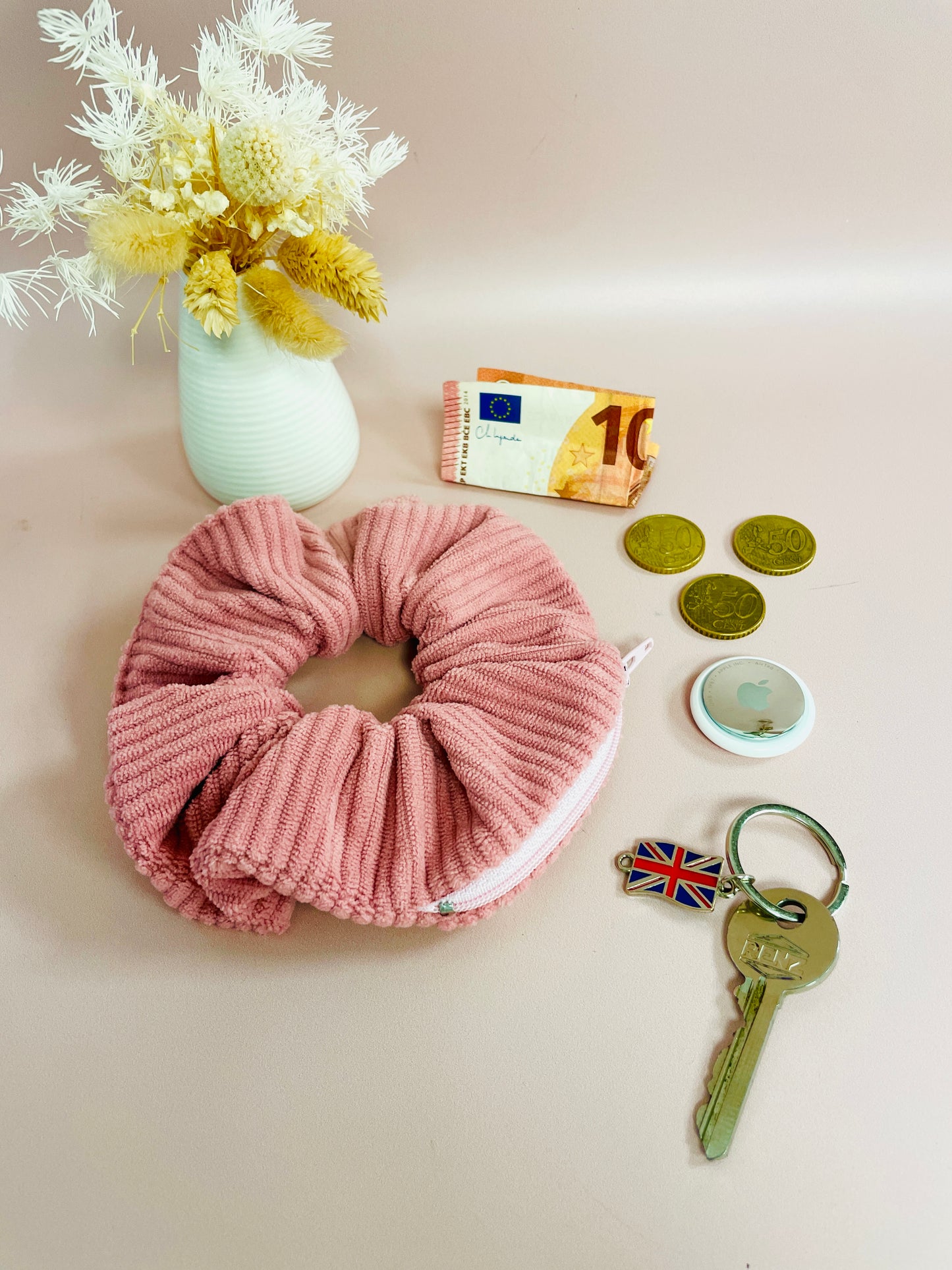Secret Chouchou velours – Le chouchou avec poche zippée