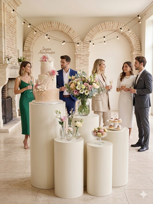 Location Colonnes décoratives avec housses