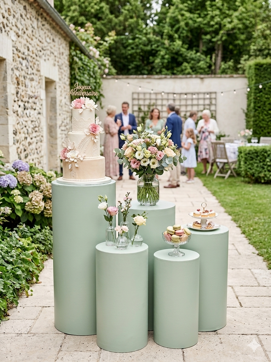 Location Colonnes décoratives avec housses