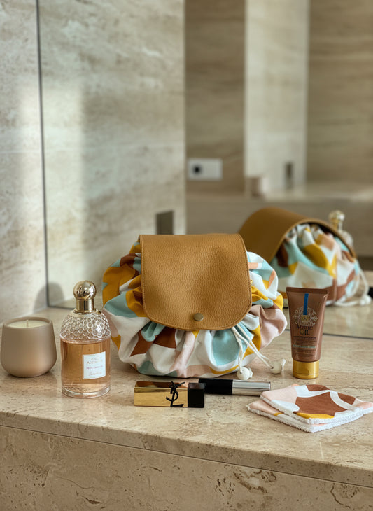 Trousse bourse camel