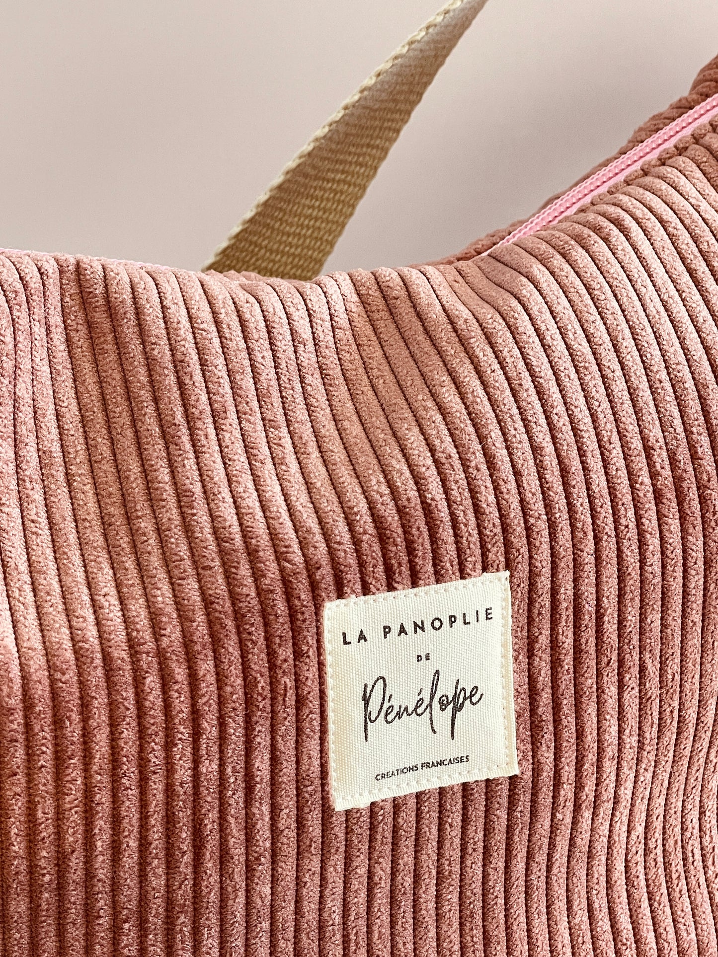 Sac demi lune rose
