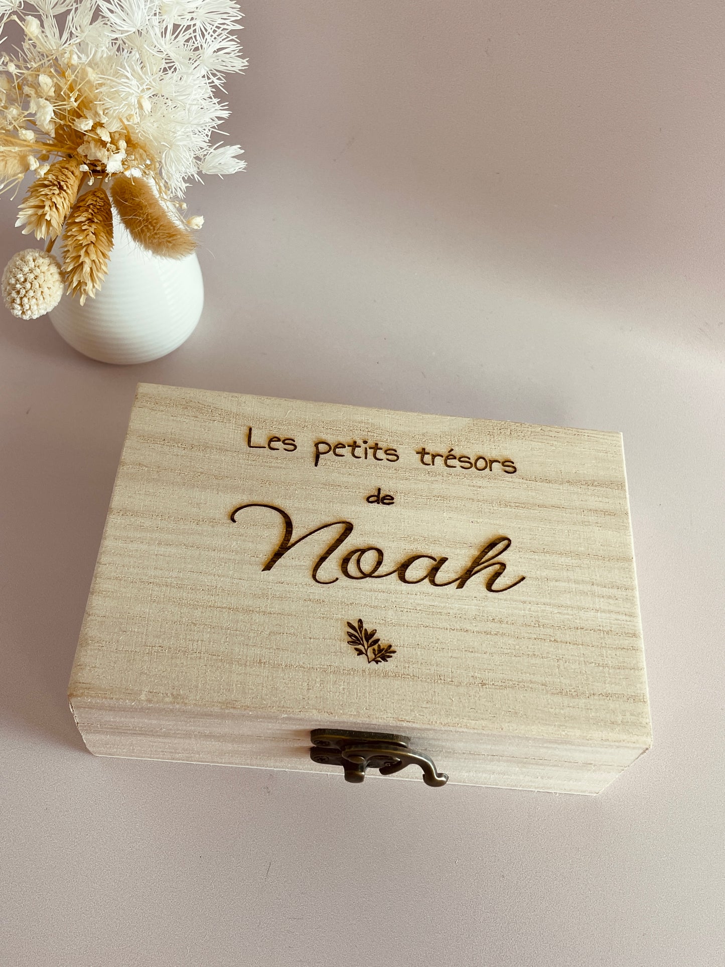 Boîte à souvenirs gravé