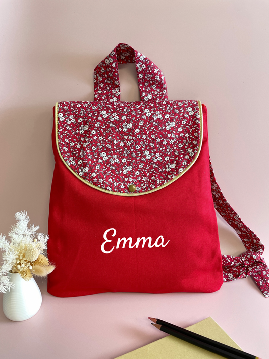 Sac à dos Fleurs blanches