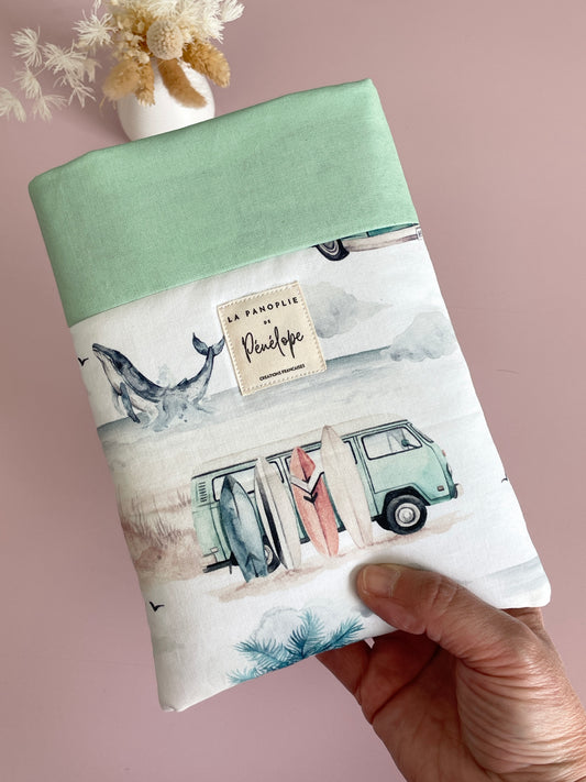 Pochette à livre molletonnée Surf