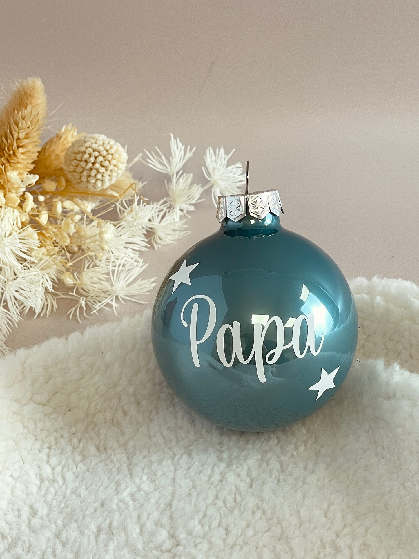 Boule de Noël bleue