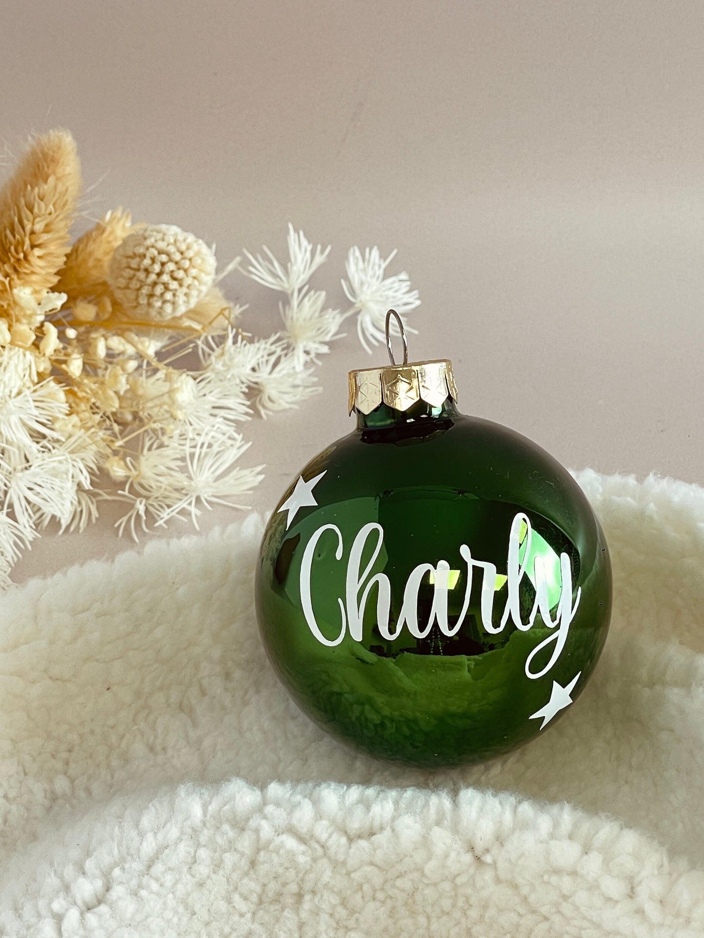 Boule de Noël vert foncé