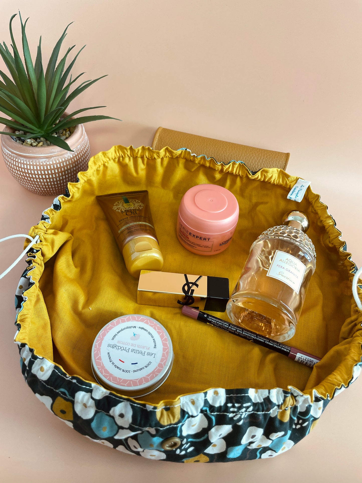 Trousse bourse fleurs