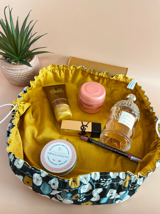 Trousse bourse fleurs