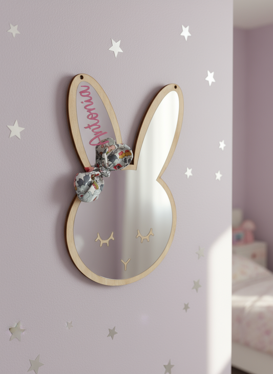 Miroir Lapinou personnalisé