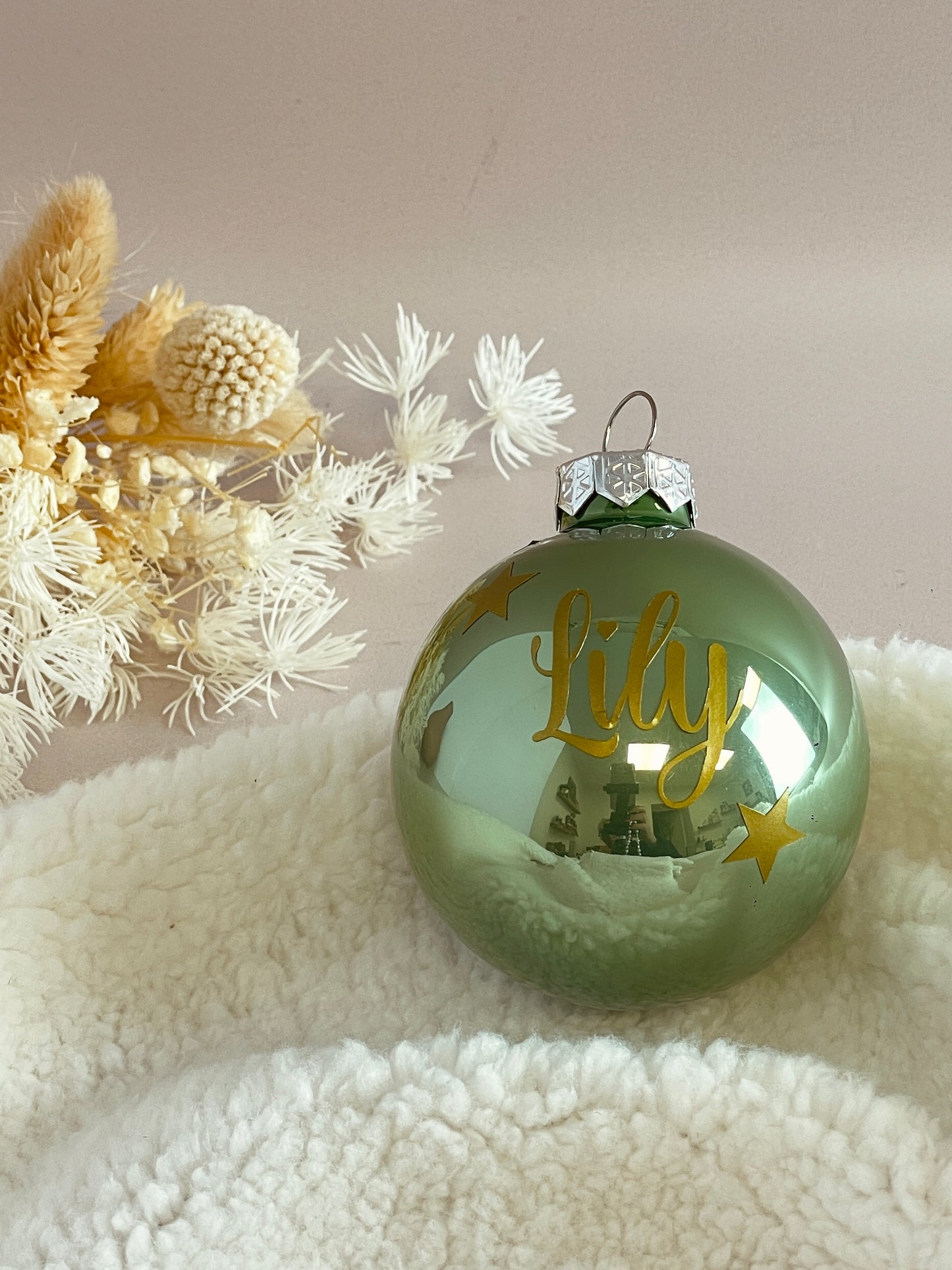 Boule de Noël vert clair