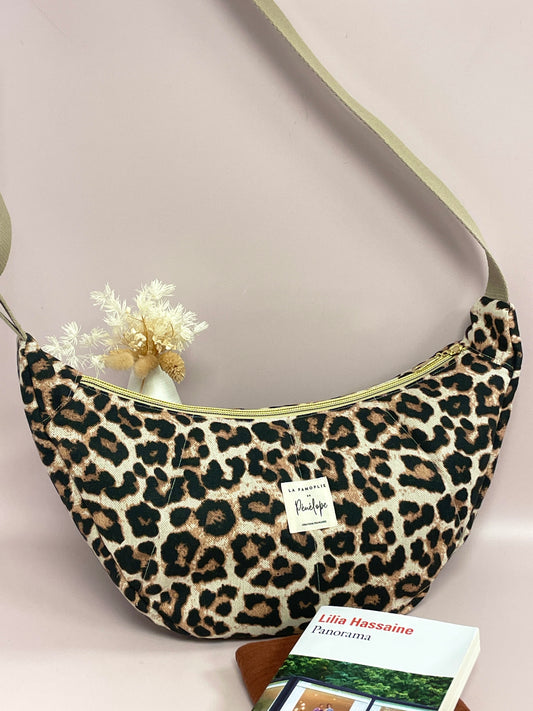 Sac demi lune Léopard 2 formats