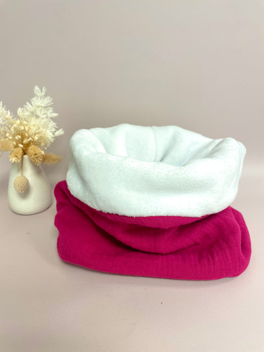 Snood rose à personnaliser