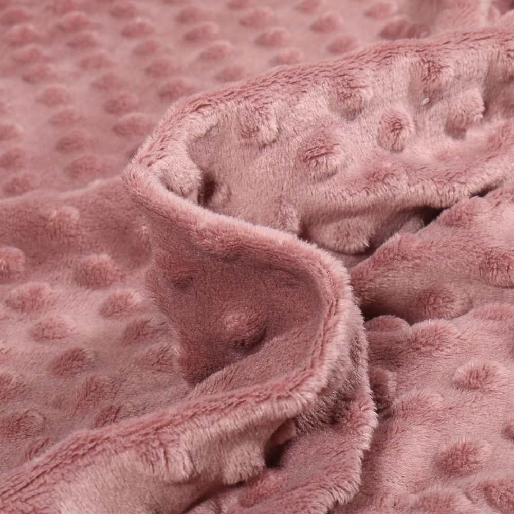Couverture minky brodée