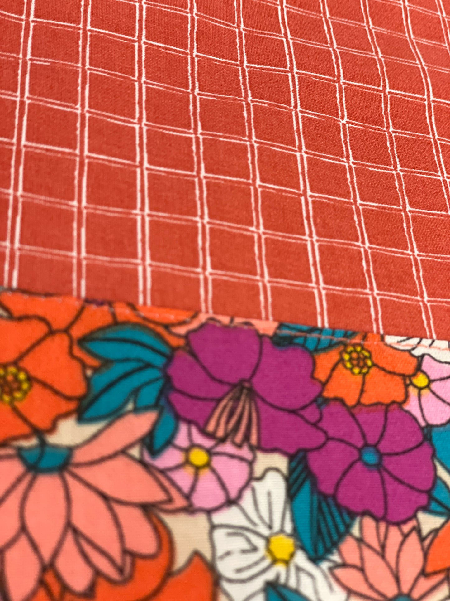 Serviette maternelle Fleurs