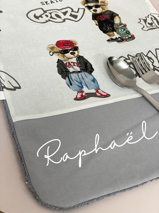 Serviette maternelle Ourson