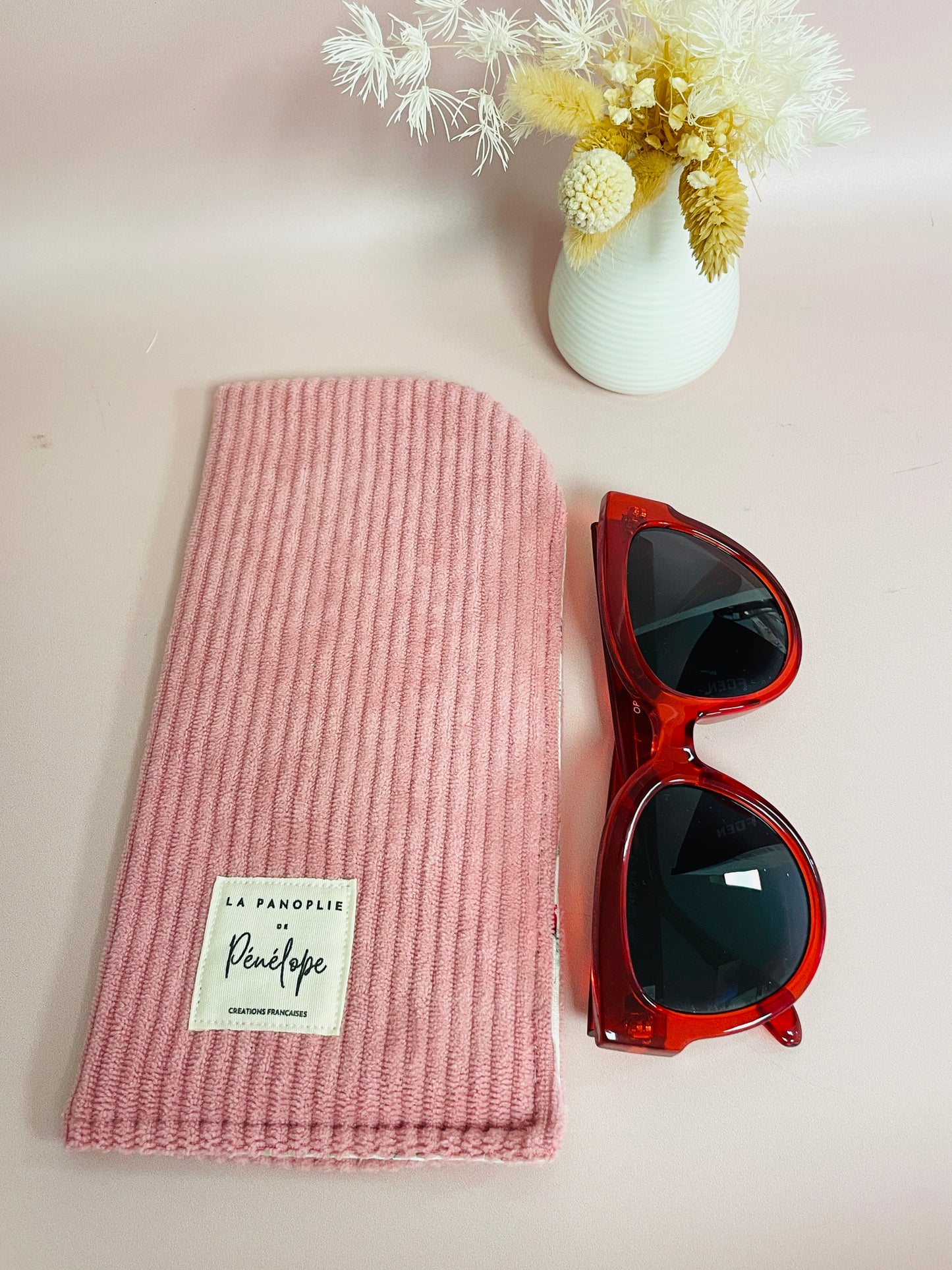 Étui Lunettes en velours molletonné