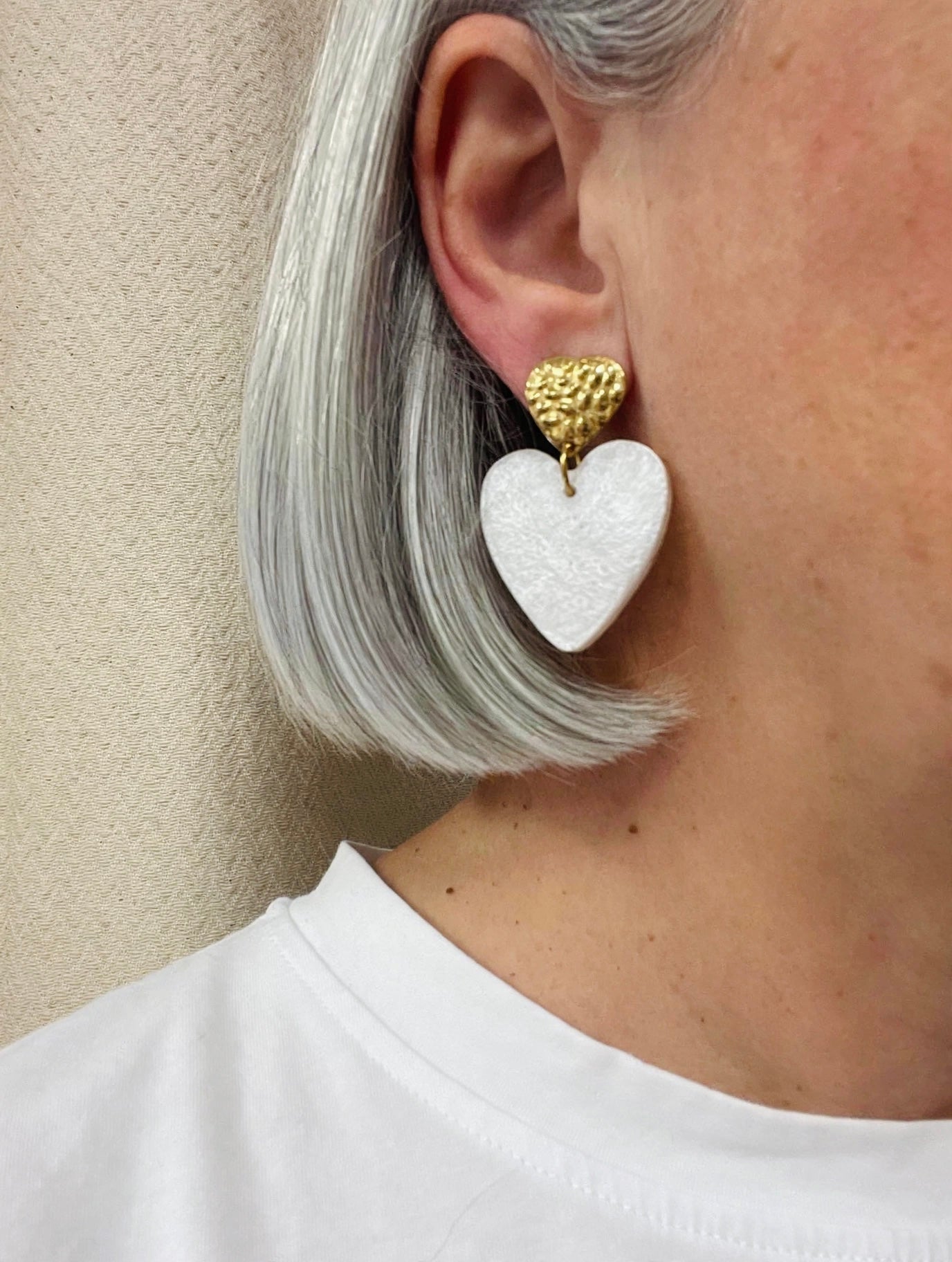 Boucles d’oreilles nacrées Jeanne