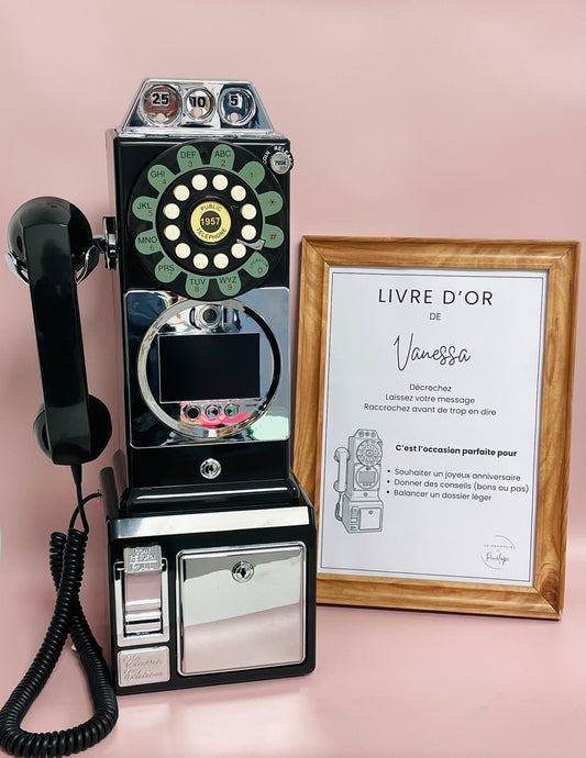 Location Cabine téléphonique Livre d'or audio & vidéo