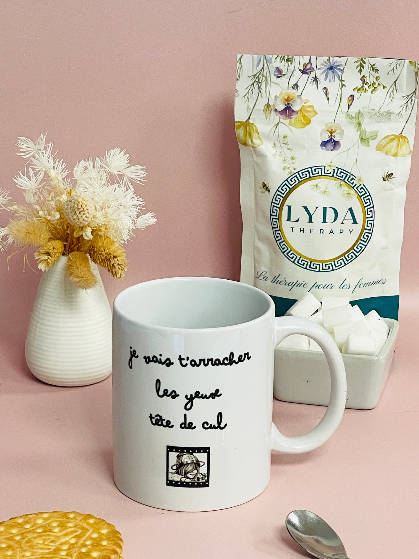 Mug Je vais t'arracher les yeux, tête de cul !